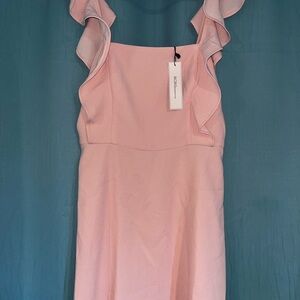 BCBGeneration Pink Ruffled Tiered Sundress